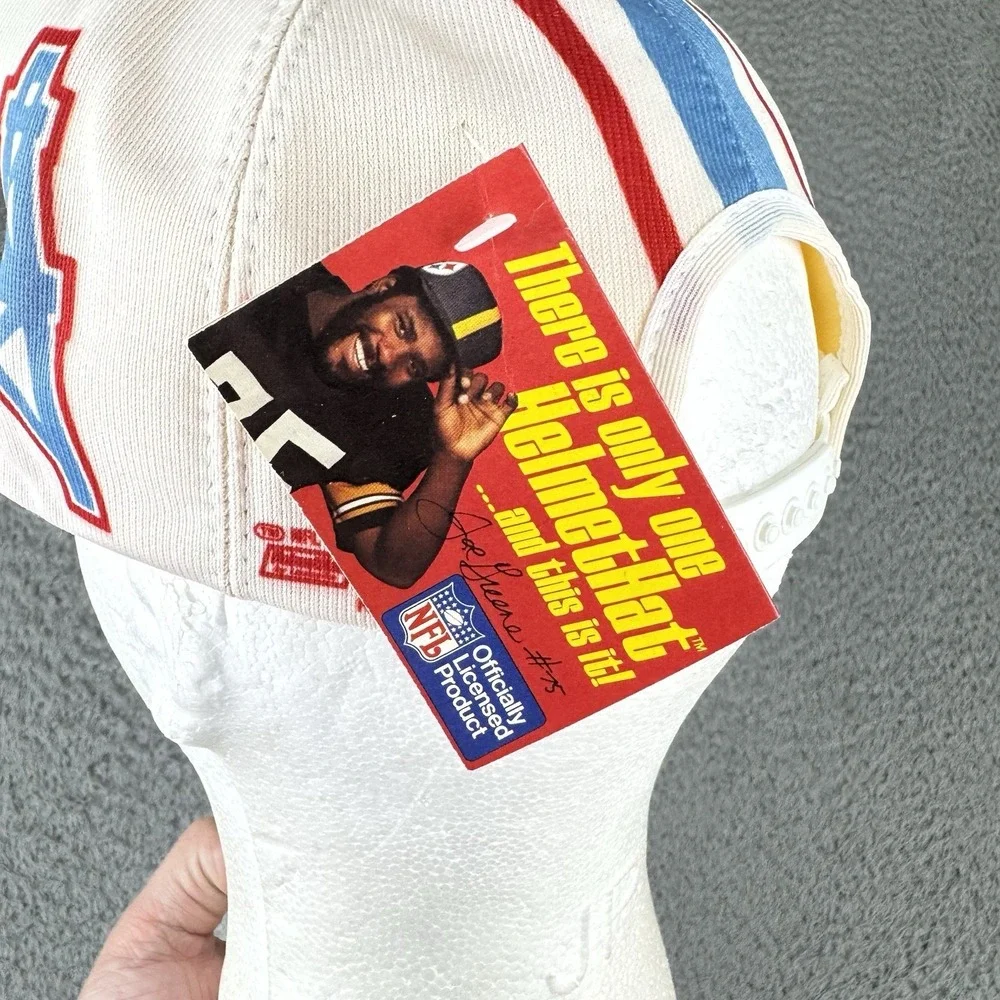 Houston Oilers Helmet Hat Snapback by Louisville Mfg NFL Nwt Nos Vintage 70s 80s